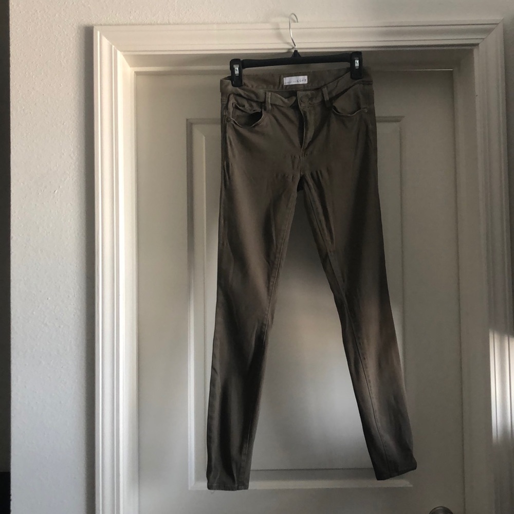 Loft green petite “legging” skinny pants